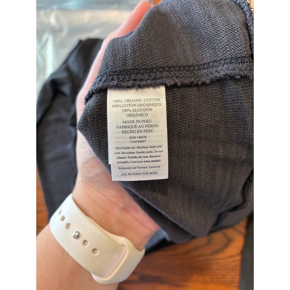 Faherty Sunwashed Organic Hoodie Gray Women's Small - Picture 6 of 9